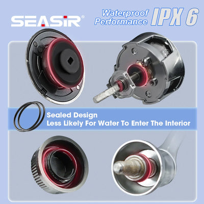 SEASIR Expert Spinning Reel – Ultra-Long Cast Shallow Spool | IPX6 | One-Piece Metal Handle | 10+1BB | 1500S–4000S