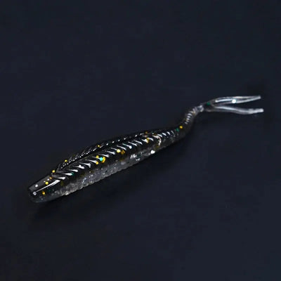 SEASIR 7cm Soft Bait Lure Set – Thread Body | Separate Vibrating Tail | Reflective Sequins | Double Groove Rig | 8 Colours
