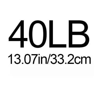 Fishing leader size label: 40LB, 13.07in/33.2cm length