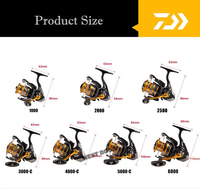Daiwa Revros LT Spinning Reel (2019) – Air Rotor | Size 1000 to 5000 | Low & High Gear Ratio