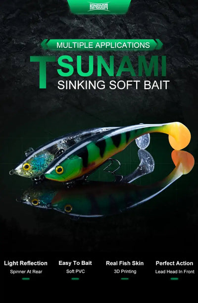 Kingdom Tsunami 170mm 55g Sinking Soft Bait Lure