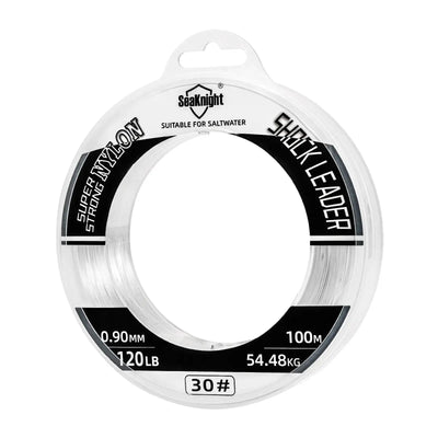 SeaKnight clear nylon fishing leader line, 100m, 0.90mm, 120LB spool
