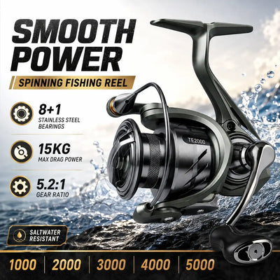 Kingdom TE Spinning Fishing Reel | 1000–5000