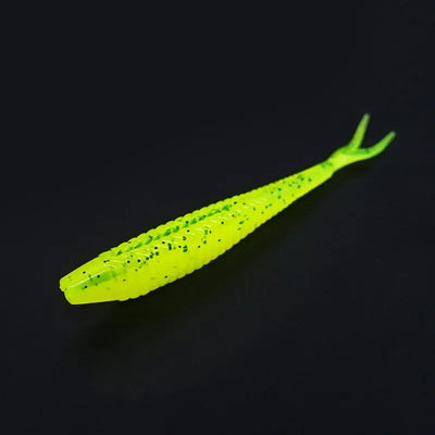 SEASIR 7cm Soft Bait Lure Set – Thread Body | Separate Vibrating Tail | Reflective Sequins | Double Groove Rig | 8 Colours