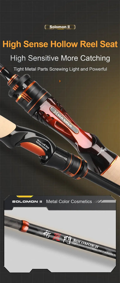 HISTAR Solomon II Carbon Fishing Rod | Spinning & Casting