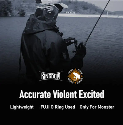 Kingdom Sava Blade Casting Fishing Rod | 2-Piece 30T Carbon