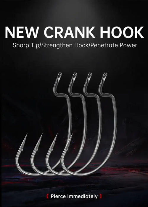 New crank hook set with multiple silver hooks arranged in a curve