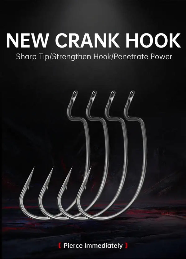 New crank hook set with multiple silver hooks arranged in a curve