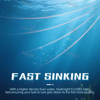 SeaKnight Brand SK Series fishing line 100M/50M 100% Fluorocarbon Coating Fishing Line Fast Sinking Line Stronger 3-100LB -  - Cast N Go