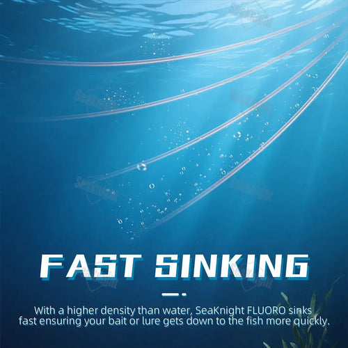 SeaKnight Brand SK Series fishing line 100M/50M 100% Fluorocarbon Coating Fishing Line Fast Sinking Line Stronger 3-100LB -  - Cast N Go
