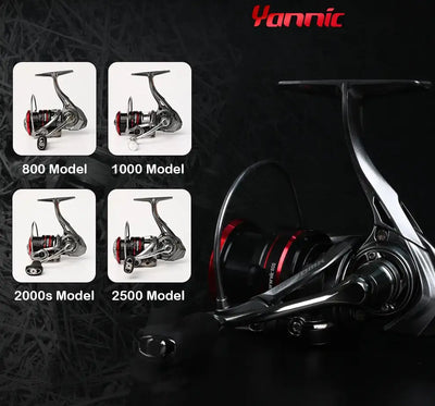 Purelure Yannic Carbon Fibre Spinning Reel 135g – 6.2:1 | Size 800 to 2500 | Ultralight Finesse