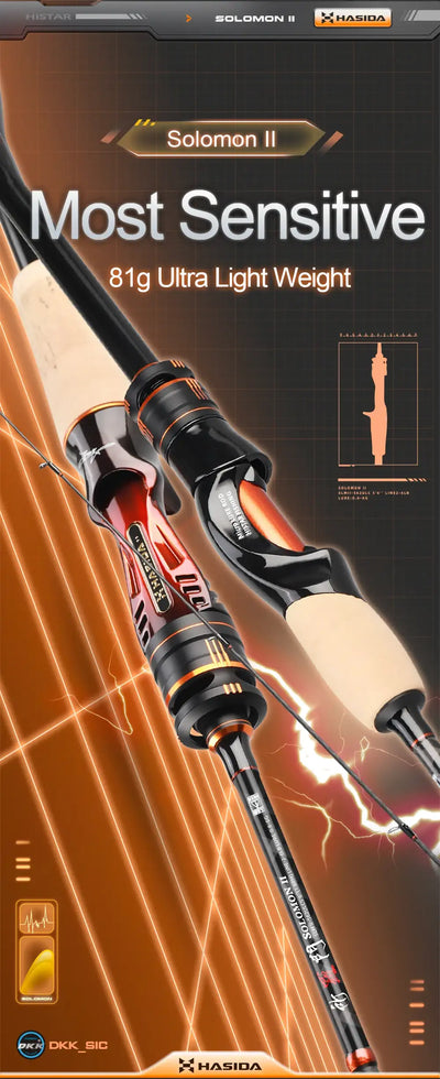 HISTAR Solomon II Carbon Fishing Rod | Spinning & Casting
