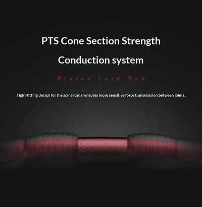 Fishing rod joint area with cone section strength detail