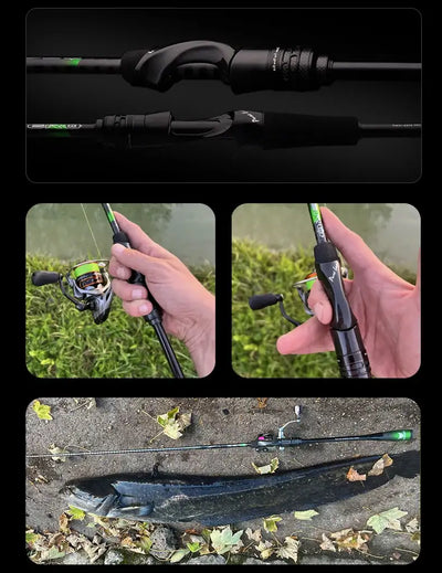 Purelure Zero Ultralight Lure Rod – Toray T1100G | Fuji Alconite | Spinning & Baitcast | UL & L