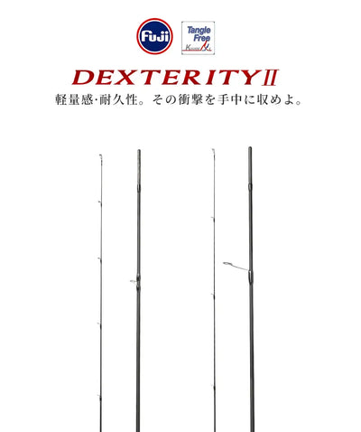 Spinning fishing rod lineup showing multiple blank lengths and a top guide