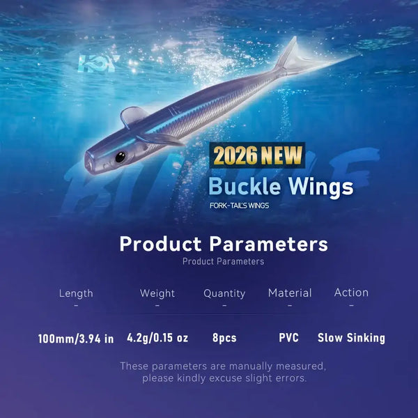 Blue-purple silicone soft fishing lure with fork tail, slow sinking design