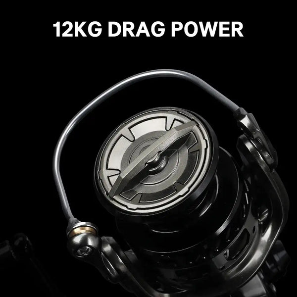 Spinning reel front drag dial with circular drag adjustment