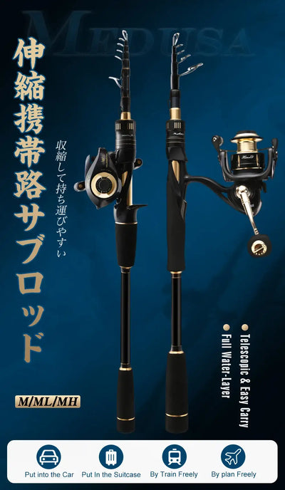 HISTAR Medusa Telescopic Fishing Rod & Combo | 1.8–2.4m