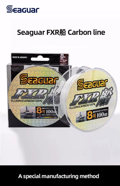 SEAGUAR FXR BOAT Fluorocarbon Mainline – 100% Fluoro | #2–#20 | 100m | Boat Fishing