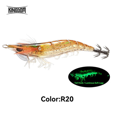Kingdom EGI PRO Squid Jig – Magnetic Long Cast Luminous | Size 2.5 3.0 3.5 | 6 Colours