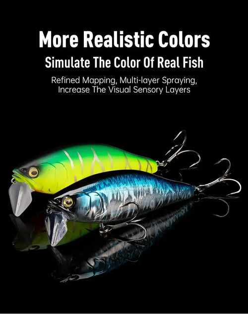 LEYDUN Hot JACK Minnow Fishing Lures 107.7mm 30g Floating Swimming High Quality Hard Baits Noise System Wobblers For Bass Pike -  - Cast N Go