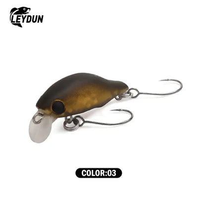 Leydun Puppet Surface Minnow Fishing Lures 30mm 1.5g Floating Shallow Diving Crankbait Fishing Artificial Swimbaits Tackles -  - Cast N Go