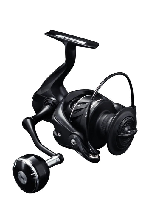 SEASIR black spinning fishing reel with crank handle and front spool