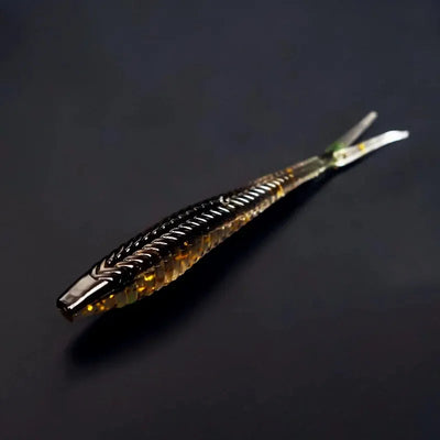 SEASIR 7cm Soft Bait Lure Set – Thread Body | Separate Vibrating Tail | Reflective Sequins | Double Groove Rig | 8 Colours