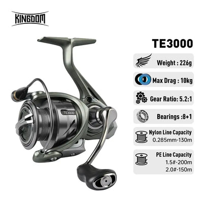 Kingdom TE Spinning Fishing Reel | 1000–5000