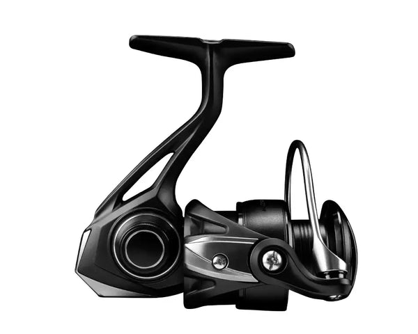 KINGFISHER spinning reel, black front view with spool and bail