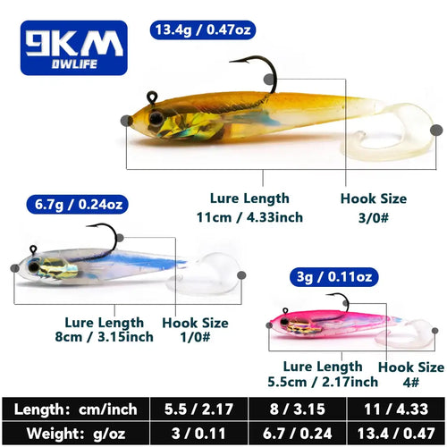 Single gold paddle-tail swimbait lure with jig head and trailing paddle tail