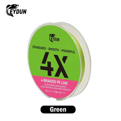 LEYDUN Thinner Fishing Lines 4 Strands Braided Multifilament PE 100m 150m Smooth Anti-Bite Woven Thread Accessories Fishing Wire -  - Cast N Go