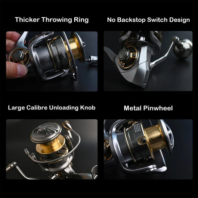 Purelure Nutop Saltwater Spinning Reel – Slow Pitch Jigging | 12–16kg Drag | Size 3000–5000SW