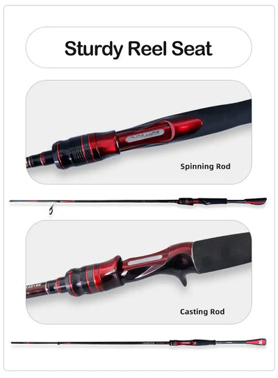 Purelure Grupla Lure Rod – Fuji Guides | Spinning & Casting | L to XH | 6'6" to 8'3"