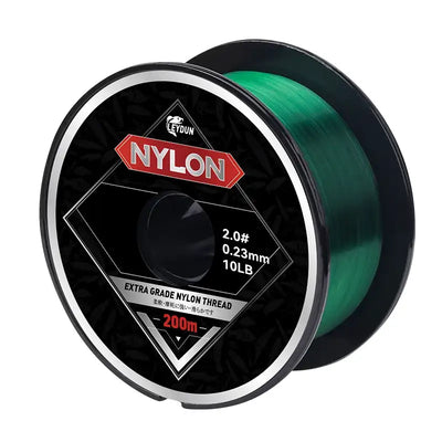 LEYDUN Super Strong Nylon Fishing Line 200m Japan Durable Monofilament Wire Sea Freshwater Main Line Leader Fishing Wire 2-20LB -  - Cast N Go
