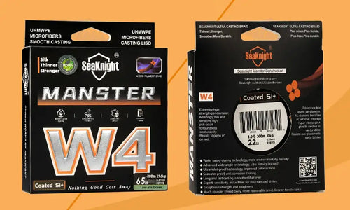 SeaKnight Brand W4 Series Ultra-Thinner 4 Strands Fishing Line 300M 500M Stronger Anti-UV Anti-Saltwater Si+coating Braided Line -  - Cast N Go