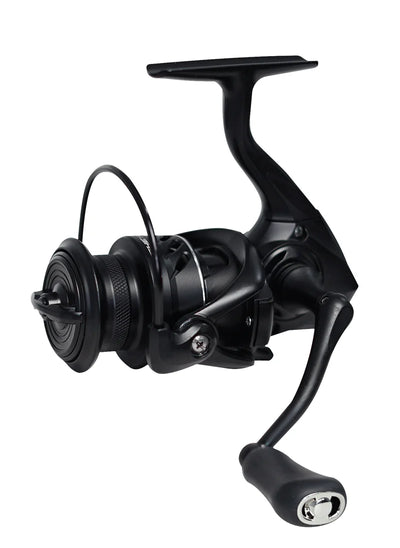 SEASIR black spinning fishing reel with extended handle and front spool