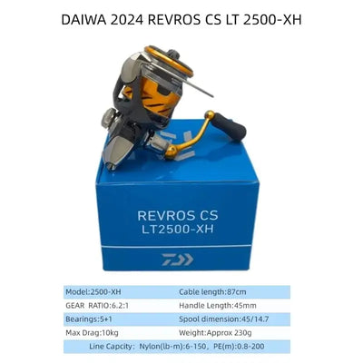 Daiwa Revros CS LT Spinning Reel (2024) – LT Platform | Size 1000 to 6000 | Freshwater Inshore