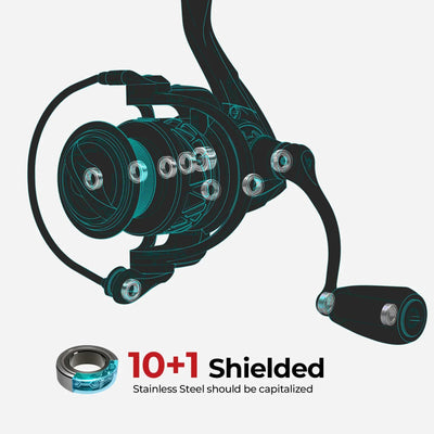 Piscifun Carbon X Spinning Reel – Full Monocoque Carbon | 10+1BB | 4–15kg Drag | 145g | 500–4000