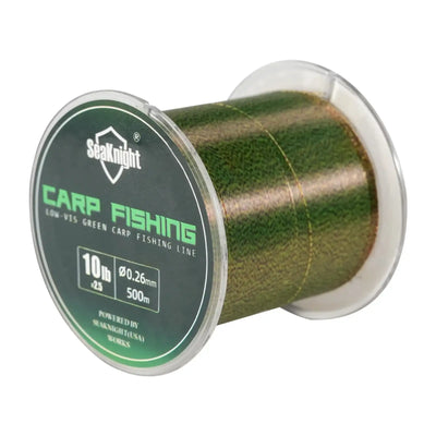 SeaKnight green speckled carp line spool, 10 lb, 0.26 mm, 500 m