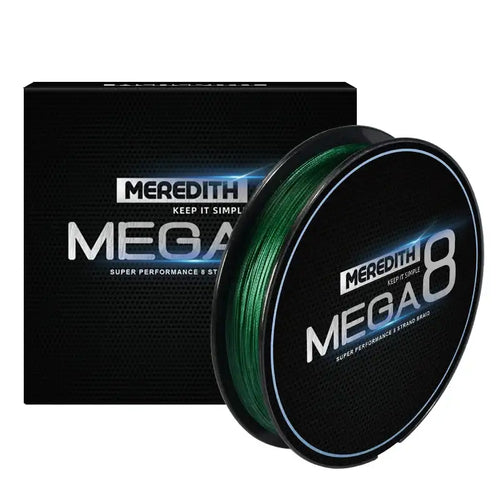 Meredith MEGA8 8-Strand Braided Fishing Line – 150m / 300m | 19–70lb - Fishing Line - Cast N Go