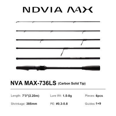 Purelure NDVIA MAX Ajing & Eging Rod – Tubular Tip | Spinning & Casting | 6'0" to 8'6"