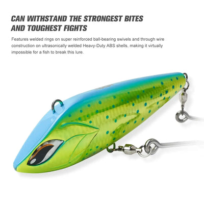 NOEBY-Sinking VIB Fishing Lure, Artificial Hard Baits for Wahoo Tuna, Big Game Fishing, Mega Trap, 170mm, 213g 210mm 347g -  - Cast N Go