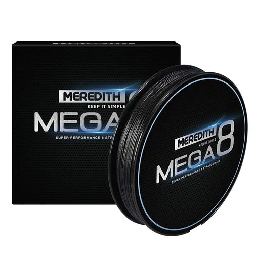 Meredith MEGA8 8-Strand Braided Fishing Line – 150m / 300m | 19–70lb - Fishing Line - Cast N Go
