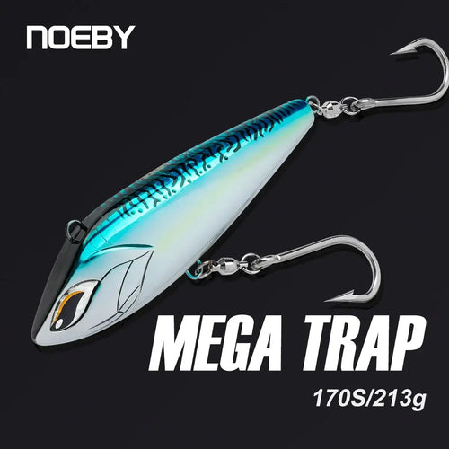 NOEBY-Sinking VIB Fishing Lure, Artificial Hard Baits for Wahoo Tuna, Big Game Fishing, Mega Trap, 170mm, 213g 210mm 347g -  - Cast N Go