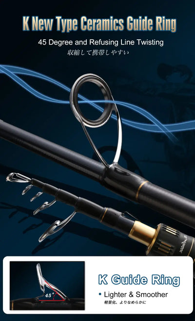 HISTAR Medusa Telescopic Fishing Rod & Combo | 1.8–2.4m