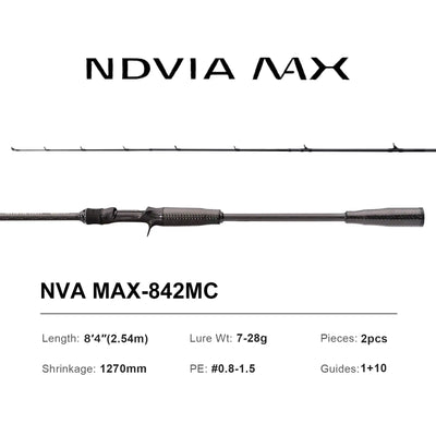 Purelure NDVIA MAX Ajing & Eging Rod – Tubular Tip | Spinning & Casting | 6'0" to 8'6"