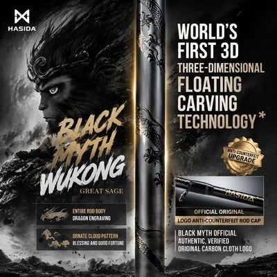HISTAR Black Great Sage Carbon Fishing Rod | 1.91–2.10m