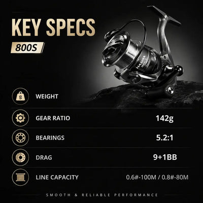 HISTAR AULA Air Ultralight Spinning Fishing Reel