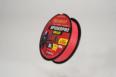 SeaKnight SPIDERPRO X8 8-Strand Braid – Si+ Two-Layer Coating | Ultra-Density | 15–100lb | 100m | 4 Colours
